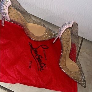 Clear Rhinestone Stiletto Heels